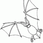 דף צביעה עטלף 5