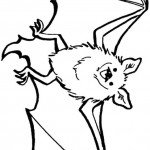 דף צביעה עטלף 3