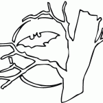 דף צביעה עטלף 2