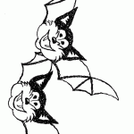 דף צביעה עטלף 1