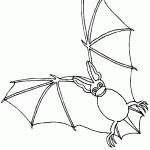 דף צביעה עטלף 11