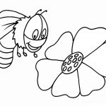 דף צביעה דבורה 4