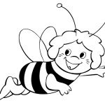 דף צביעה הדבורה מאיה