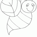 דף צביעה דבורה 9