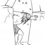 דף צביעה תמות נפשי עם פלישתים