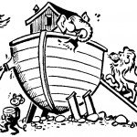 דף צביעה נוח, התיבה ובעלי החיים