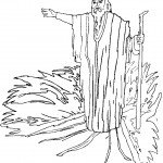 דף צביעה משה בים סוף