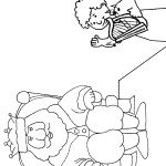 דף צביעה דוד מנגן למלך