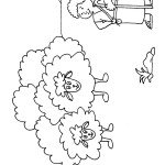 דף צביעה דוד הקטן רועה כבשים