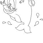 דף צביעה יונה בפיו של הלוויתן