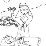 דף צביעה עקדת יצחק