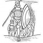 דף צביעה בני ישראל חוצים את הים