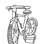 דף צביעה אופני ילדים 7