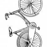 דף צביעה אופניים 1