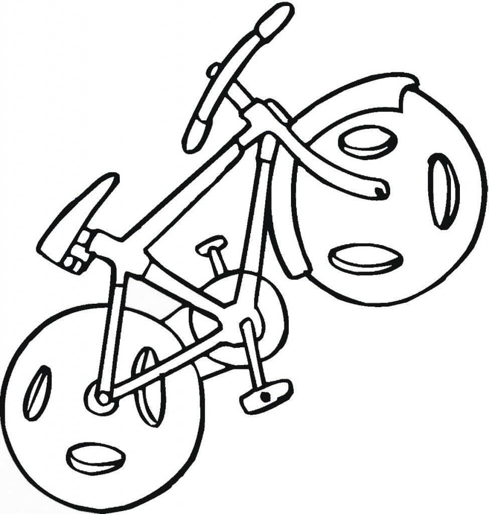 דף צביעה אופני ילדים 5