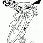 הכלב גופי רוכב על אופניים