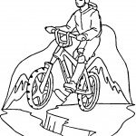 רוכב אופניים בטבע