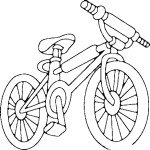 דף צביעה אופני ילדים 2