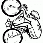 דף צביעה רוכב אופניים 1