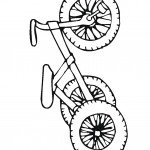 דף צביעה אופני ילדים 1
