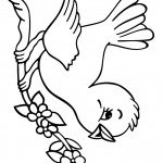 גוזל יושב על ענף עץ