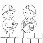 דף צביעה בוב הבנאי בונה קיר לבנים דף צביעה בוב הבנאי בונה קיר לבנים