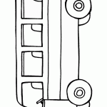 דף צביעה אוטובוס 1