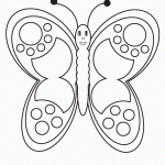 דף צביעה פרפר 42