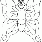 דף צביעה פרפר 32