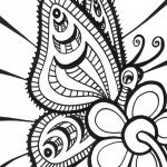 דף צביעה פרפר 17