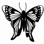 דף צביעה פרפר 12