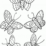 דף צביעה פרפר 6