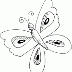 דף צביעה פרפר 3