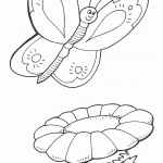 דף צביעה פרפר 2