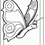 דף צביעה פרפר 41