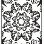 דף צביעה פרפר 38