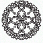 דף צביעה פרפר 37