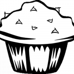 דף צביעה מאפין שוקולד 2