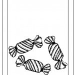 דף צביעה סוכריות שוקולד