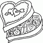 דף צביעה מתנה לאוהבי שוקולד