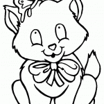 דף צביעה חתול 5