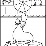 דף צביעה כלב ים משחק בכדור