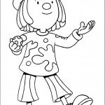 דף צביעה ליצנית