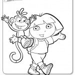 דף צביעה דורה ובוטס