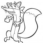 דף צביעה השועל הערמומי חטפני