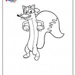 דף צביעה השועל חטפני