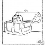 דף צביעה תיבת האוצרות