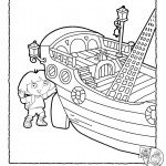 דף צביעה דורה וספינת השודדים