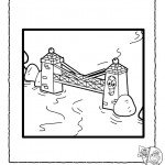 דף צביעה הגשר המזמר