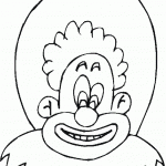 דף צביעה ליצן 9